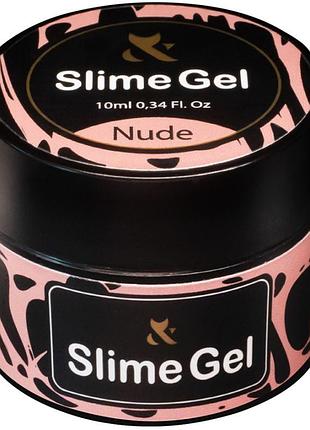 Гель-жвачка для дизайна slime gel nude f.o.x, 10 мл