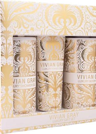 Набор гель для душа, лосьон для тела, крем для рук velvet touch vivian gray (2х250 мл/75 мл)
