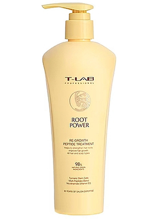 Кондиціонер-маска для волосся з пептидами root power re-growth peptide t-lab professional, 300 мл