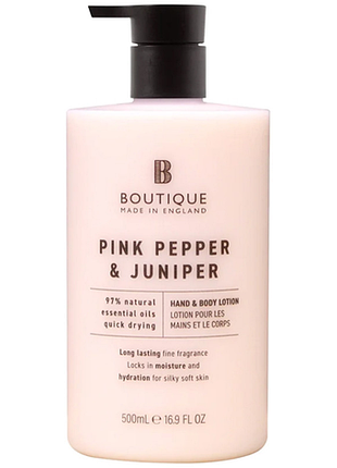 Лосьон для рук и тела pink pepper & juniper boutique, 500 мл