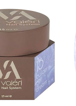 Гель для нарощування 15 builder gel dream valeri, 15 мл