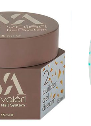 Гель для нарощування 02 builder gel dream valeri, 15 мл
