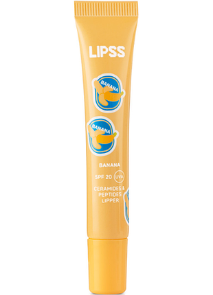 Блиск для губ lipper banana lip gloss lipss, 8 мл