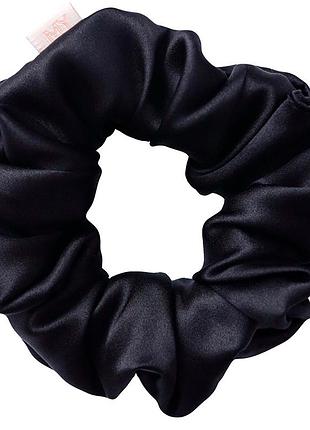 Резинка шелковая для волос черный бархат black velvet l my heart