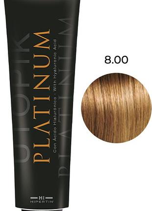 Крем-краска для волос 8.00 светлый блонд натуральный platinum hipertin, 100 мл