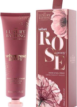 Крем для рук і нігтів velvet rose & peony 2026 the luxury bathing, 100 мл