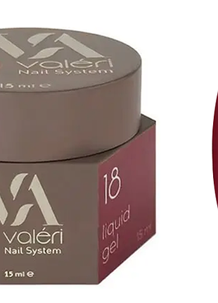 Рідкий гель для зміцнення нігтів 19 liquid gel valeri, 15 мл