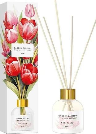 Аромадиффузор красный тюльпан esse garden passion, 100 мл