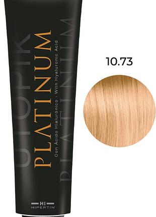 Крем-краска для волос 10.73 супер-блонд песочно-золотистый platinum hipertin, 100 мл