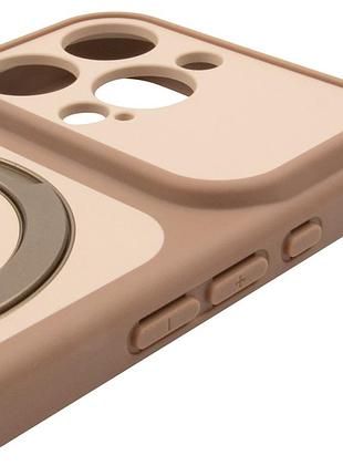 Чехол ummi full camera with magnetic fit hq ring для apple iphone 16 pro (6.3") brown gold 6