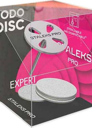 Диск педикюрний pododisc expert staleks m у комплекті зі змінним файлом 180 гритів 5 шт (20 мм)