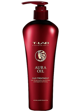 Кондиционер для мягкости волос aura oil duo treatment t-lab professional, 300 мл