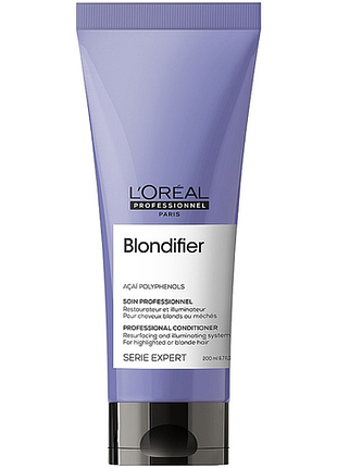 Кондиціонер-сяйво для волосся відновлювальний expert blondifier l'oreal professionnel, 200 мл