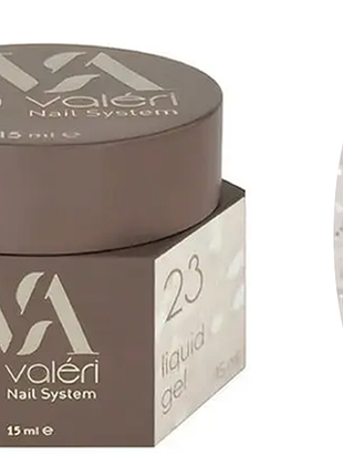 Рідкий гель для зміцнення нігтів 23 liquid gel valeri, 15 мл