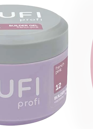 Гель для нарощування builder gel uv/led 12 french tufi profi, 30 мл