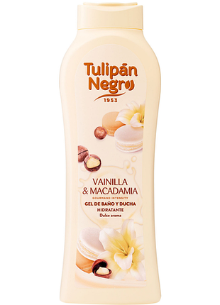 Гель для душу ваніль і макадамія tulipan negro, 650 мл