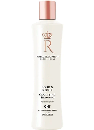 Шампунь очисний для волосся bond&repair clarifying royal treatment chi, 355 мл