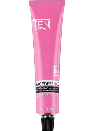 Бальзам-крем защитный для чувствительной кожи face defence soothing corrective сream ten science, 50 мл