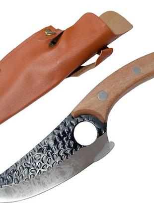 Нож кухонный satori 275мм 145+130мм hunt в чехле (atf-4018)