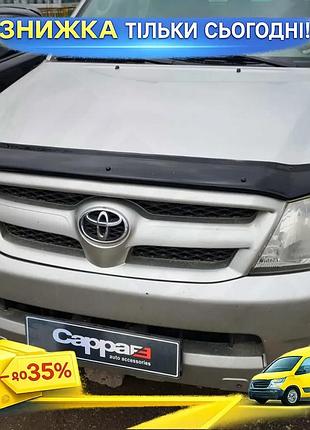 Дефлектор капота eurocap для toyota hilux 2006-2011 полікарбонатний захисний елемент для авто захисту ві ku-22