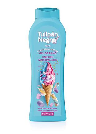 Гель для душа tulipan negro yummy cream «зефирный единорог» 650 мл daily skin care