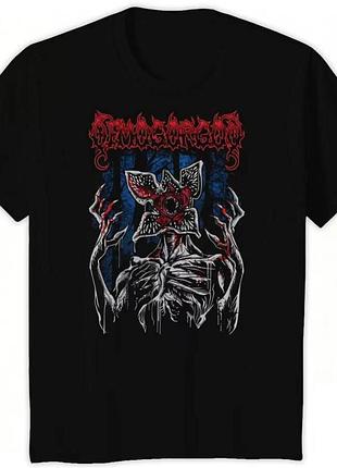 Футболка демогоргона demogorgon, дивные чудеса, stranger things