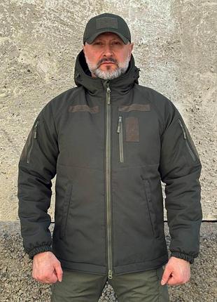 Куртка softshell с утеплением omni-heat olive, black