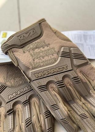 Перчатки пали койот mechanix m-pact оригинал 4