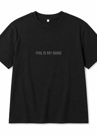 Женская футболка с принтом «this is my game»