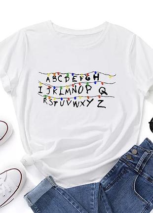 Футболка очень странные дела, stranger things