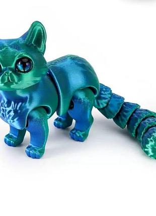 Іграшка 3d антистрес котик лазуровий