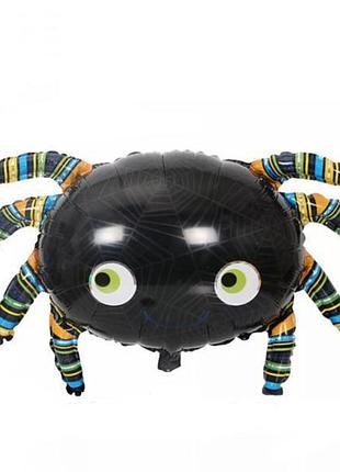 Воздушный шарик паук для хэллоуина, фольгированная,halloween