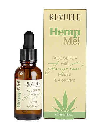 Сироватка для обличчя revuele hemp me face serum with hemp seed з конопляною олією 30 мл daily skin care