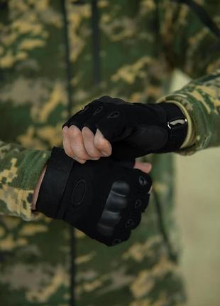 Рукавиці безпалі okley чорні 8