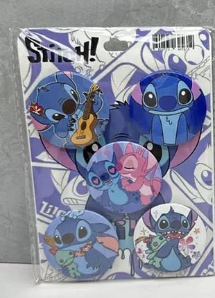Набір значків (5шт) stitch