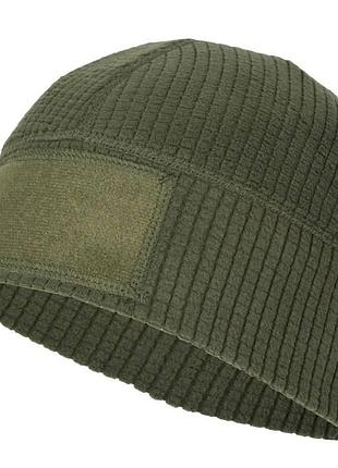 Шапка helikon range beanie grid fleece - масло.