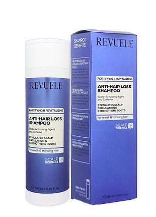 Шампунь против выпадения волос revuele anti-hair loss с кофеином 250 мл
