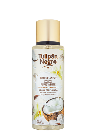 Парфюмированный спрей для тела tulipan negro coconut 250 мл daily skin care