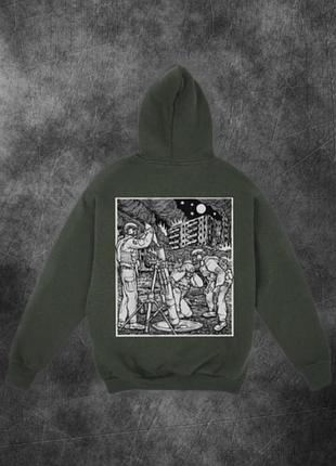 Худи милитари цвет хаки, размеры s-xxl
