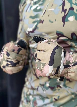 Варежки палые мультикам softshell 6