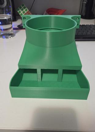Кормушка для птахів з одним кріпленням для пвх труби (petg)