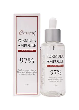 Сыворотка восстанавливающая для лица галактомисис esthetic house formula ampoule galactomyces, 80 мл