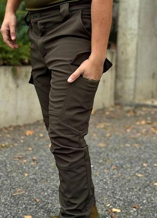 Брюки soft shell усиленные olive viking ✅ 5