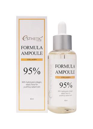 Сыворотка для лица питательная с коллагеном 95% esthetic house formula ampoule collagen 95%, 80 мл