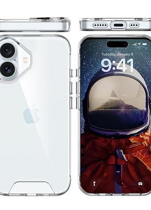 Чехол tpu space case transparent для apple iphone 17 (6.3") прозрачный 3