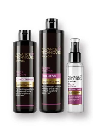 Набор для волос «мега объем» avon advance technologies mega volume 2