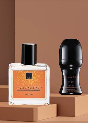 Full speed avon мужской набор фулл спид, аромат 30 мл и шариковый дезодорант.