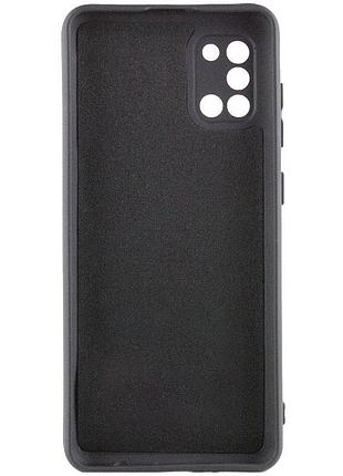Чехол tpu getman liquid silk full camera для samsung galaxy a31 черный / black 2