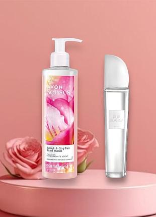 Pur blanca avon 50 ml, да жидкое мыло 250 ml. набор эйвон для женщин.