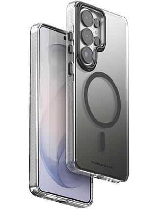Чехол tpu+pc puloka resplendent with magnetic fit для samsung galaxy s25 ultra black